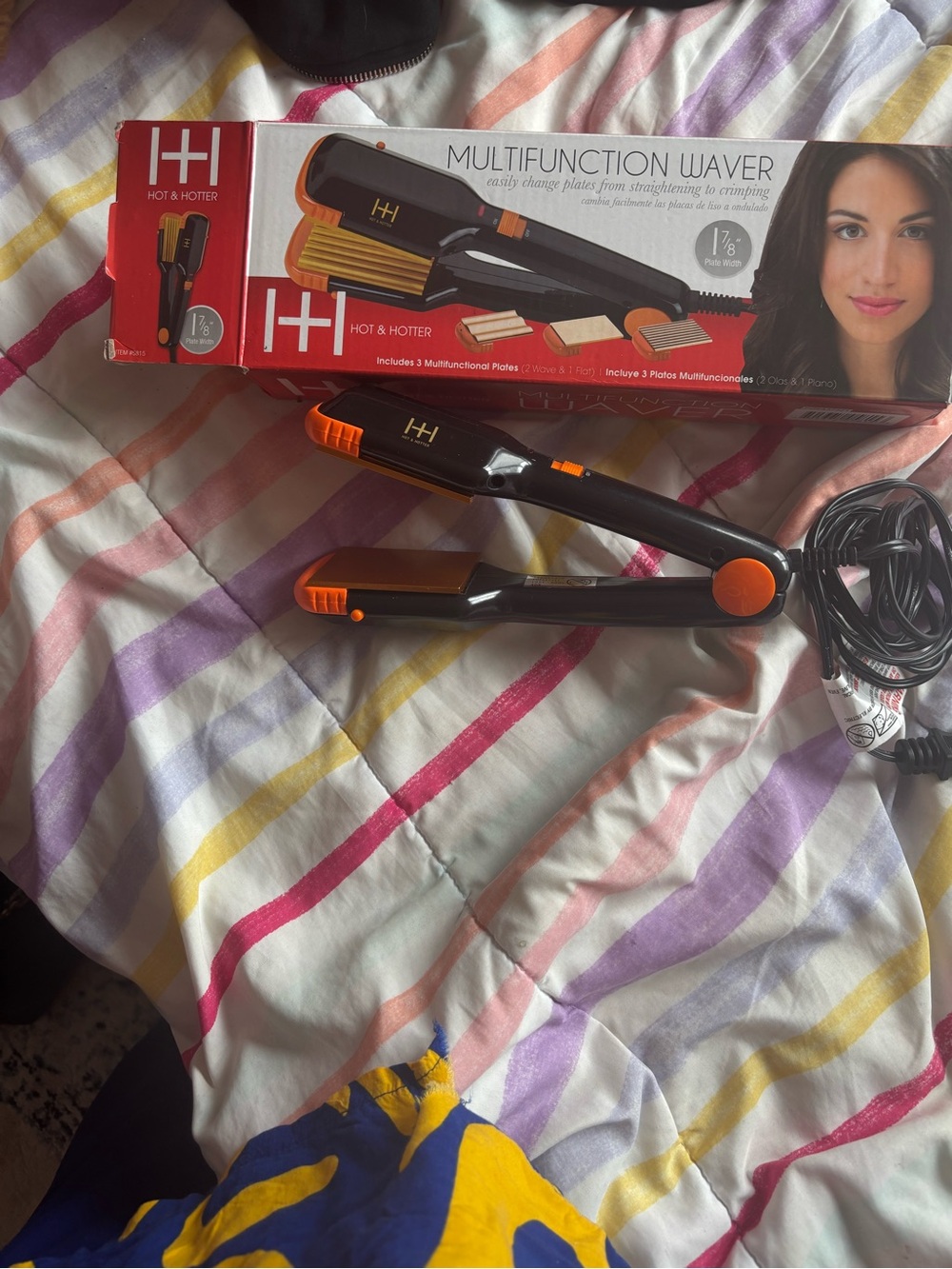 Multifunction Black and Orange Hair Waver